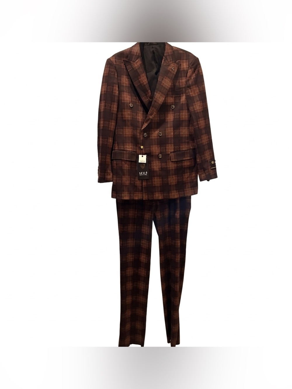 SUSLO Plaid Couture Suit, NWT